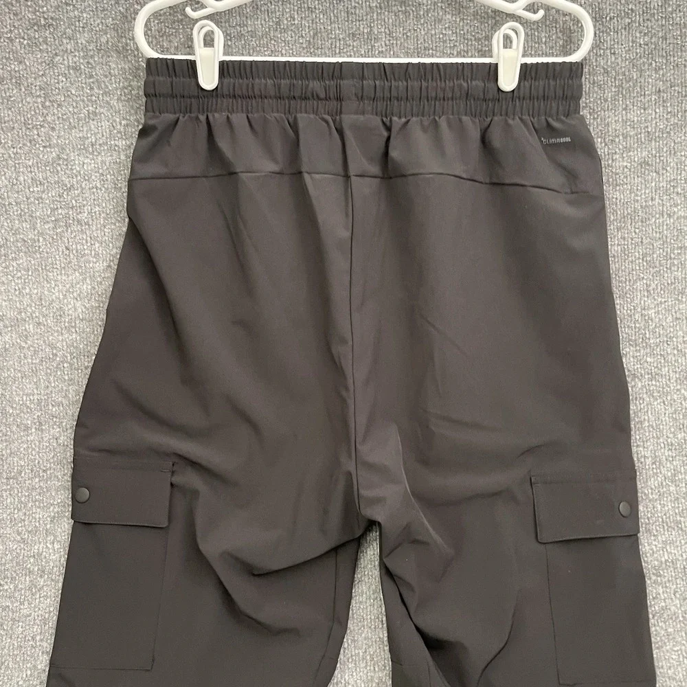 Adidas Essentials Woven Cargo Jogger Pants Mens Sz S Black JN2805